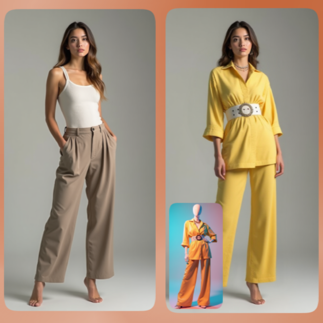 Fashion model wearing streetwear